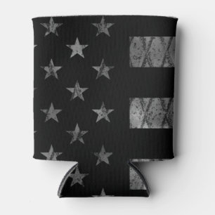Firefighter Thin Red Line Flag Can Cooler