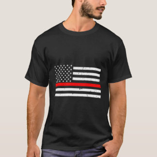 Firefighter Thin Red Line Flag T-Shirt