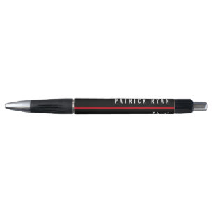 Firefighter Thin Red Line Monogrammed