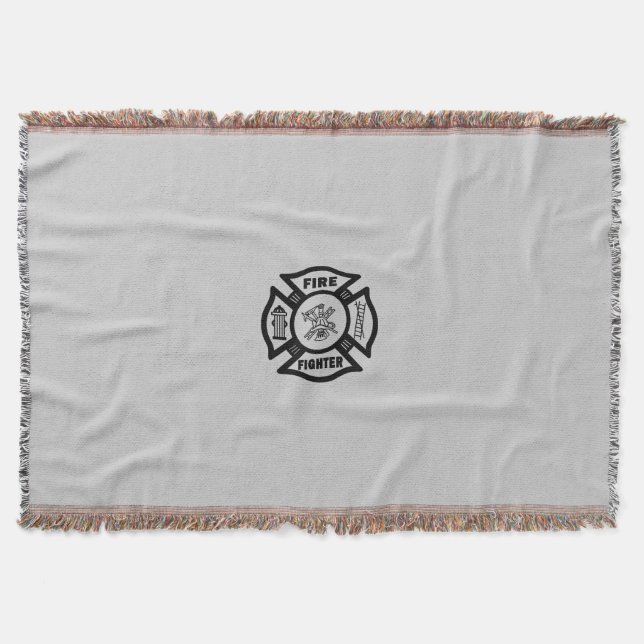 Firefighter Throw Blanket (Front)