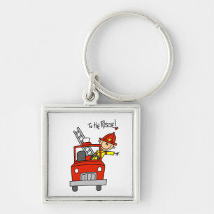 Firefighter to the Rescue T-shirts and Gifts Key Ring