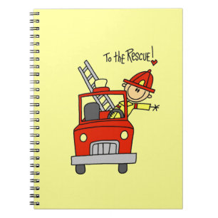 Firefighter to the Rescue T-shirts and Gifts Notebook