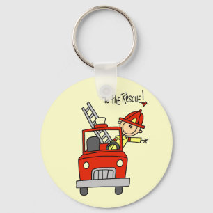 Firefighter To the Rescue Tshirts and Gifts Key Ring