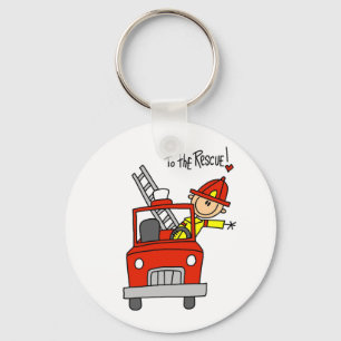 Firefighter To the Rescue Tshirts and Gifts Key Ring
