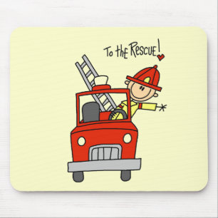 Firefighter To the Rescue Tshirts and Gifts Mouse Pad
