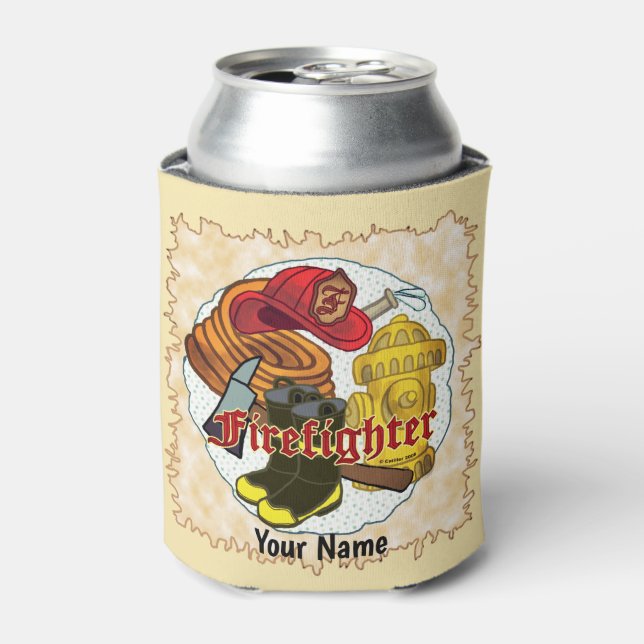 Firefighter Tools Can Cooler  (Can Front)
