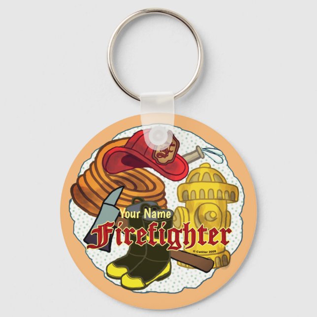 Firefighter Tools  firefighter keychains (Front)