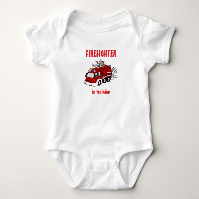 Firefighter Training Baby Bodysuit (Front)