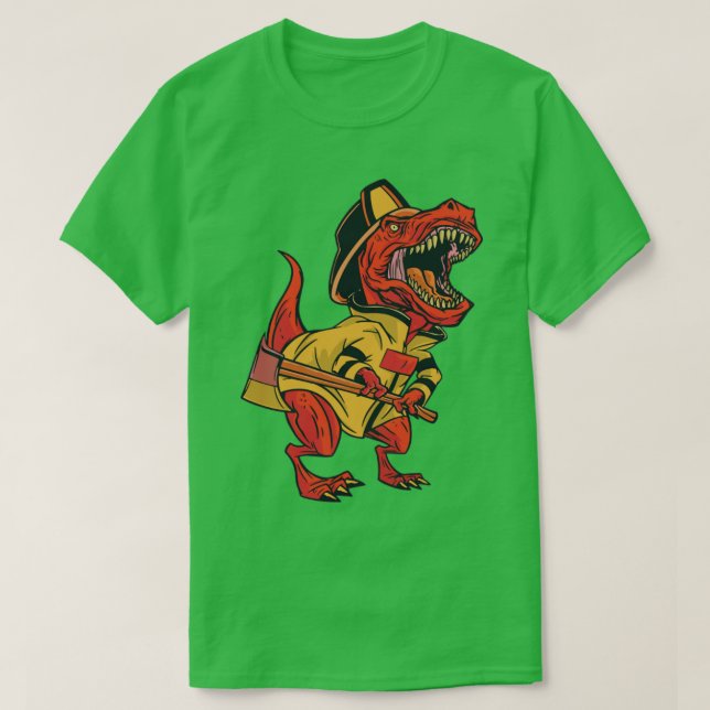 Firefighter trex T-Shirt (Design Front)