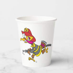 Firefighter Turkey with Hose Paper Cups