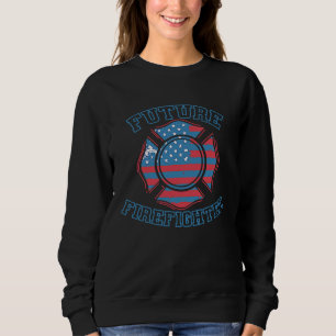 Firefighter USA Flag Future Firefighter Sweatshirt