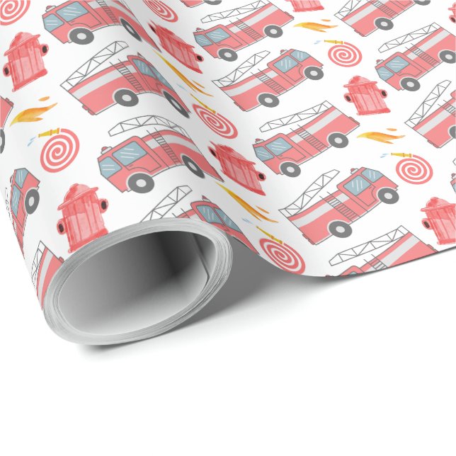Firefighter Wrapping Paper (Roll Corner)