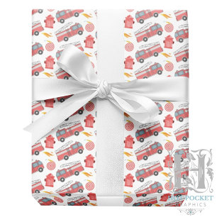 Firefighter Wrapping Paper