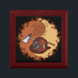 Firefighter Yin Yang tile Gift Box<br><div class="desc">Firefighter Yin Yang tile, Firefighter jewellery box, Fire fighter t-shirts, Firefighter apparel, Firefighter gifts, Firefighters: ArtMuvz Illustration. Shop our large selection of Firefighter gifts, Fire fighter t-shirt, hats, cute Fireman tote bags, Firefighter ornaments. Matching Firefighter t-shirt and Firefighter gifts for Fireman lovers. Show your support for the brave men and...</div>