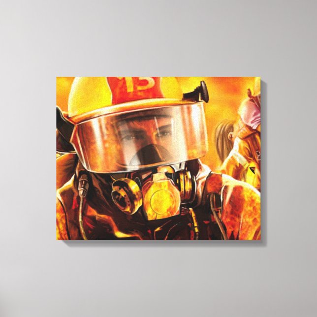 Firefighters Canvas Print (Front)