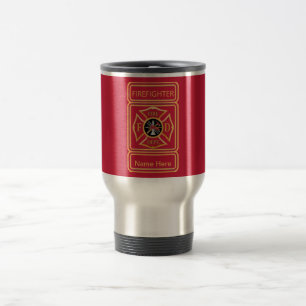 Firefighter's Cross Custom Travel Mug