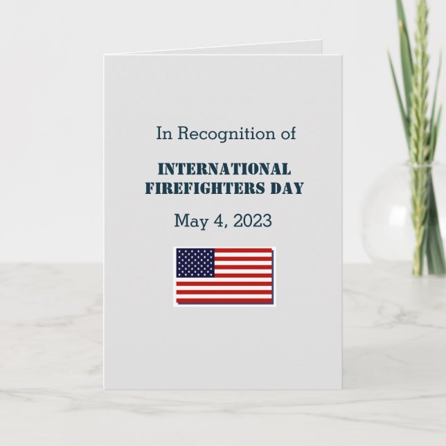 Firefighters Day 2023 Thank You Card (Front)