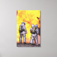 Firefighters extinguish an aircraft fire
