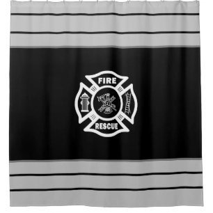 Firefighters Fire Rescue Shower Curtain