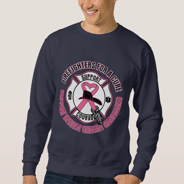 Firefighters For A Cure Breast Cancer Sweatshirt (Front)