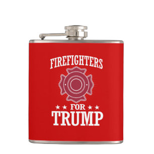 FIREFIGHTERS FOR TRUMP HIP FLASK