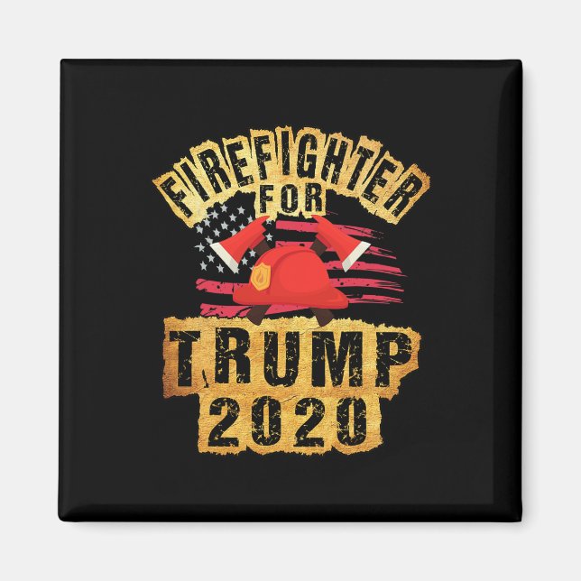 Firefighters For Trump Re-elect Trump  Magnet (Front)