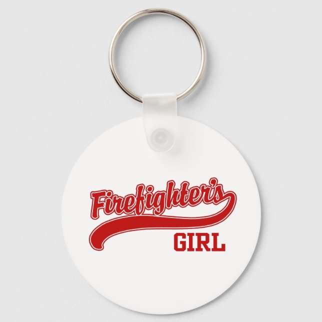 Firefighter's Girl Key Ring (Front)