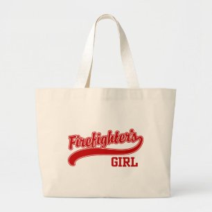 Firefighter's Girl Large Tote Bag