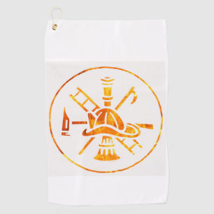 Firefighters golf towel
