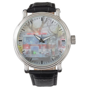 Firefighters - Line of Fire Engines in Parade Watch