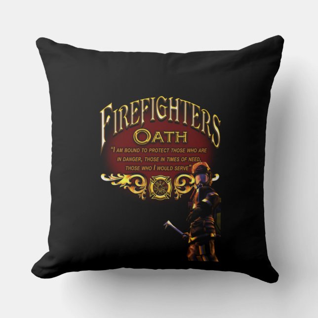 Firefighters Oath Cushion (Front)