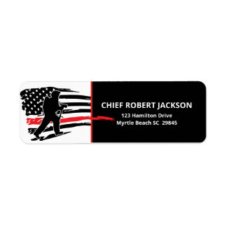 Firefighters Red Black American Flag Return 