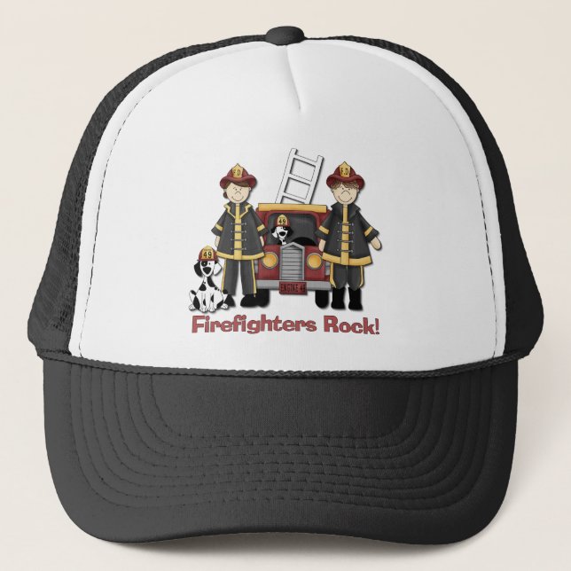 Firefighters Rock Trucker Hat (Front)