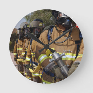 Firefighters Round Clock