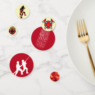 Firefighters Symbols Table Confetti
