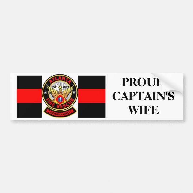 Firefighter's Wife Bumper Sticker (Front)