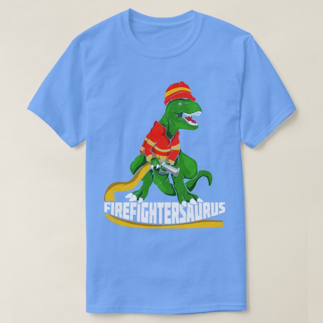 Firefightersaurus Firefighter Fireman Gift  T-Shirt (Design Front)