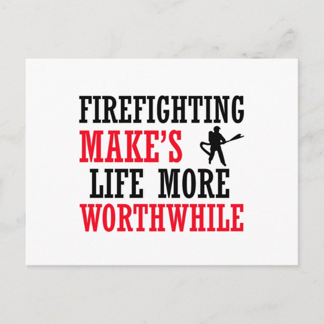 firefighting design postcard (Front)
