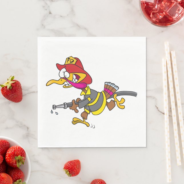 Firefighting Turkey Paper Napkins (Creator Uploaded)