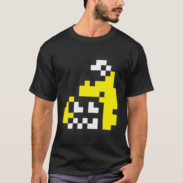 Firefin Grey 8-Bit FishFry T-Shirt (Front)