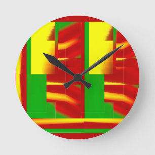 Fireflack Round Clock