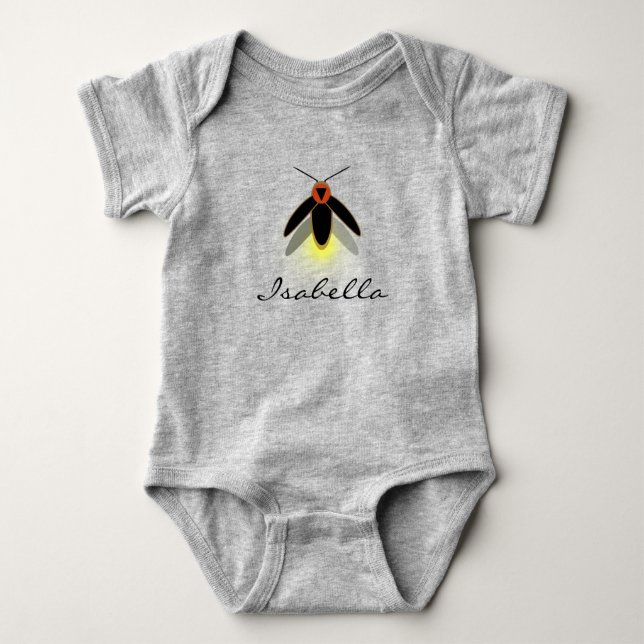 Fireflies  baby bodysuit (Front)