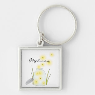Fireflies Flying Key Ring