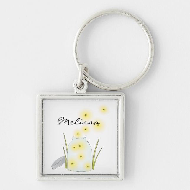 Fireflies Flying Key Ring (Front)
