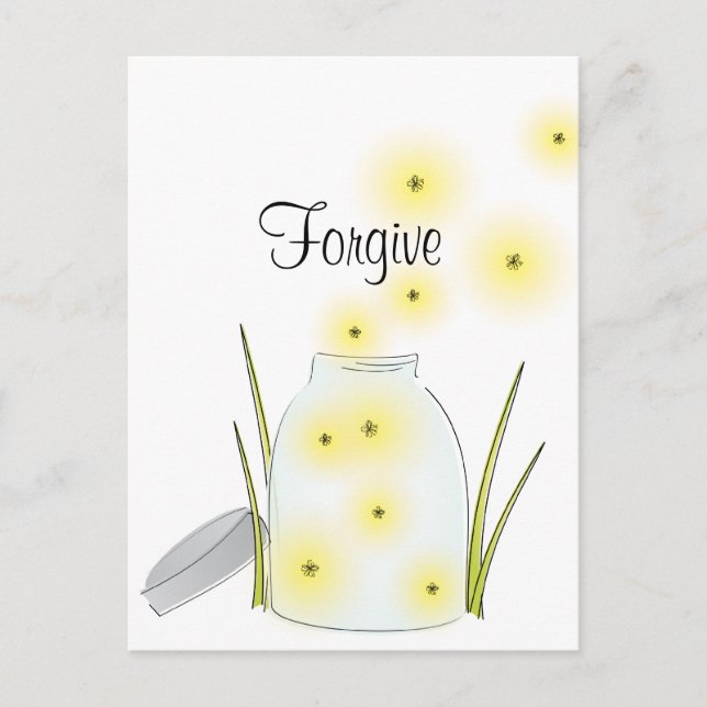 Fireflies Flying Postcard (Front)
