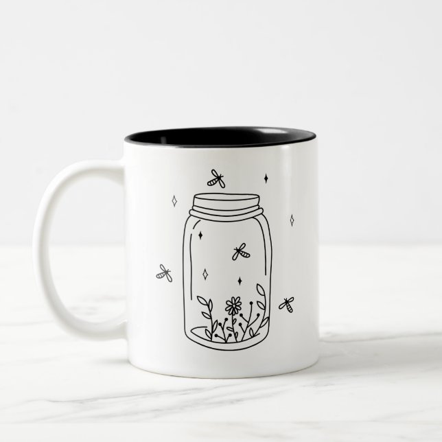 Fireflies in a Jar  Mug Coffee Tea Cup  (Left)