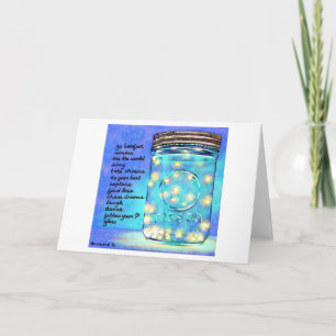Fireflies in Jar Blank Greeting Card ©2011