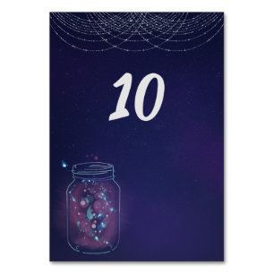 Fireflies in Jars Table Number