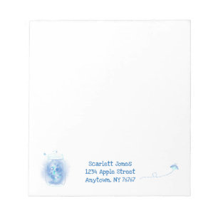 Fireflies in Mason Jar Personalised Notepad