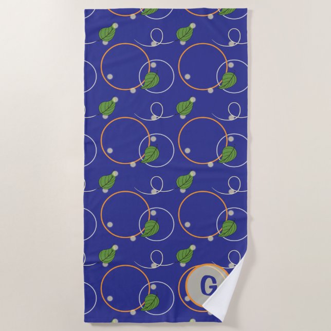 Fireflies Over Water Beach Towel (Front)